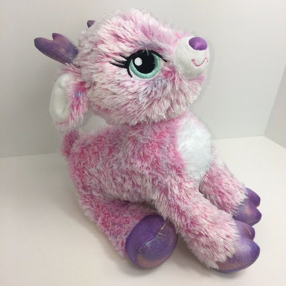 Build A Bear Workshop Plush Twinkle Deer Pink Sparkle Reindeer Stuffed Animal - Picture 5 of 12